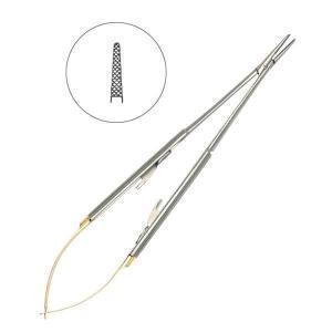 Иглодержатель хирургический прямой Micro Nadelhalter TC 18 см 40-47, HLW