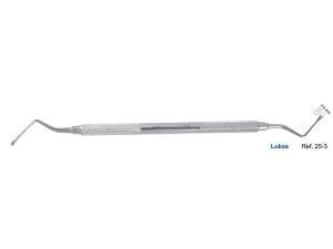 Ложка кюретажная изогнутая Lukas 2мм 25-3