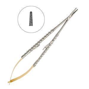 Иглодержатель хирургический прямой Micro Nadelhalter 18 см 40-95TC, HLW