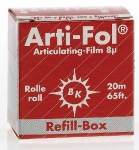 Фольга BK-1021 артикуляционная красная 8 мкм, ролик сменный односторонний 20 м x 22 мм, BAUSCH