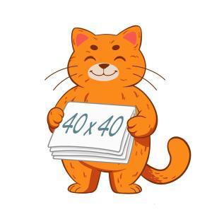 нестерильная белая 40х40