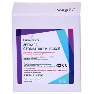 Зеркало стоматологическое №4 без увеличения  22 мм, 1 шт, Prima Dental