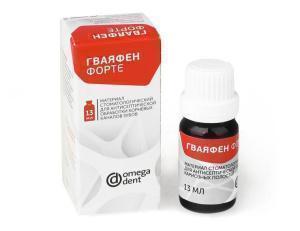 Гваяфен Форте жидкость для обработки кариозных полостей 13 мл Омега, Россия