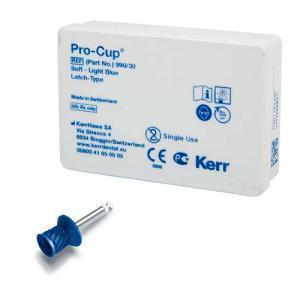 Pro-Cup Latch Type мягкие голубые, 30 шт, Kerr