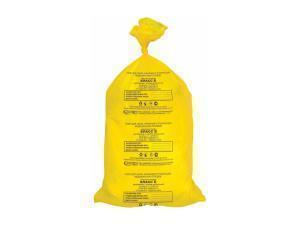 Пакеты для сбора отходов класс Б, 70 литров, желтые