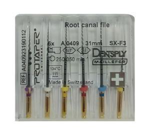ProTaper Universal SX-F3 31 мм, 6 штук, Dentsply Maillefer