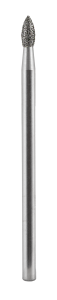 368F 104 Бор алмазный для прямого наконечника, форма олива с острым концом, Sunshine