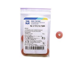 Диски НК шлиф.д/снятия излишков материала с мет.вт d=12,7мм бордовые (50шт) №2.731(12,7)BR ТОР ВМ