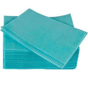 Салфетки 3х-слойные для пациента ПРЕМИУМ 500шт 33х45 Голубые (Кристидент)