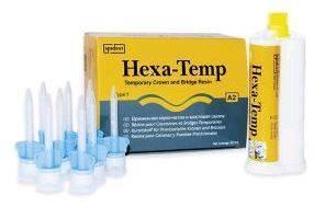 Hexa-temp картридж 50 мл+канюли для смешивания, цвета в ассортименте, Spident