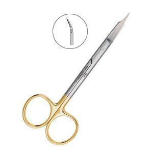 Ножницы изогнутые зубчатые Goldmann-Fox 12,5см 19-6TC