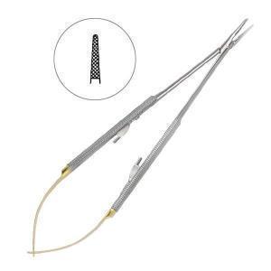 Иглодержатель хирургический прямой Castroviejio Gomel TC 18см 20-20