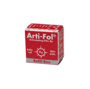 Фольга BK-1025 артикуляционная красная 8 мкм, ролик сменный двусторонний 20 м x 22 мм, BAUSCH