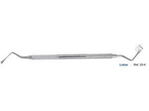 Ложка кюретажная изогнутая Lukas 3мм 25-4