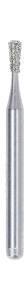 830 314 Бор алмазный для турбинного наконечника, форма груша с плоской вершиной , Sunshine