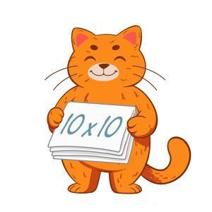 нестерильная белая 10х10