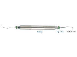Кюрета Gracey 11/12 ручка DELUXE 9,5 мм 26-41B, HLW