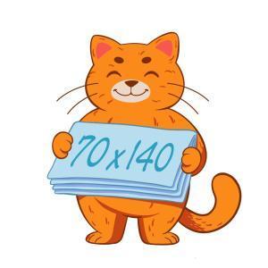 Нестерильная голубая 70х140