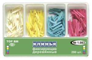 Клинья деревянные фиксирующие 4-х типов (4х50шт)  №1.083 ТОР ВМ, Россия