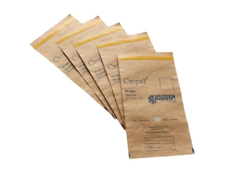 Крафт-пакеты с индикатором стерилизации Винар