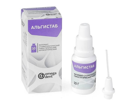 Альгистаб порошок 10г. Гемостатический и антисептический порошок. Омега, Россия