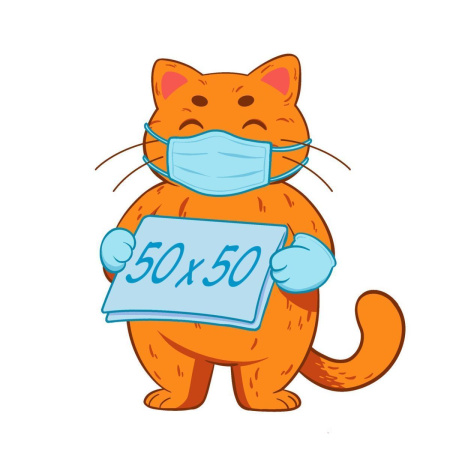 Салфетка СТЕРИЛЬНАЯ 50 см х 50 см (спанбонд)