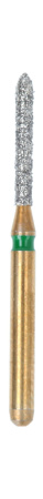 A878 314 Бор алмазный для турбинного наконечника "Золотая серия", форма цилиндр удлиненный торпедообразный, Sunshine