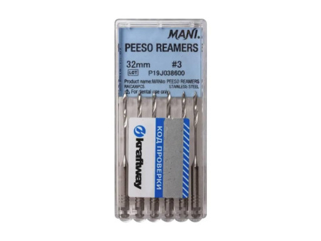 Машинные файлы Peeso Reamers, 6 шт, Mani