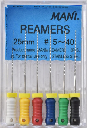 Ручные файлы Reamers, 6 шт, Mani