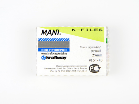 Ручные файлы K-Files, 6 шт, Mani