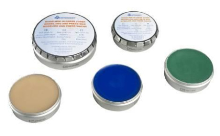 Воск моделировочный  и пресс ( темно-зеленый), 70 грамм