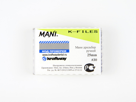 Ручные файлы K-Files, 6 шт, Mani