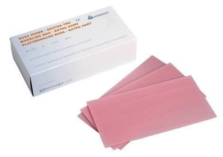 Воск пластинчатый розовый