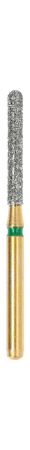 A882 314 Бор алмазный для турбинного наконечника "Золотая серия", форма цилиндр с круглым концом хирургической длины, Sunshine