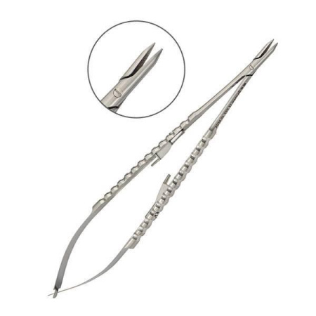 Иглодержатель хирургический прямой Micro Nadelhalter 18 см 40-95DS