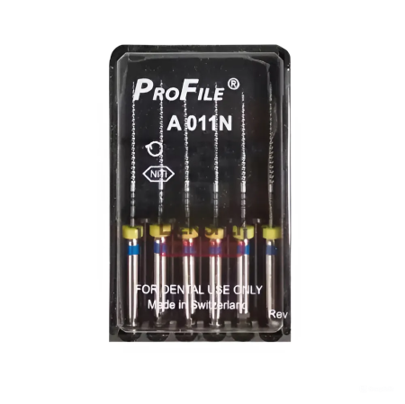 Машинные файлы ProFile, 6 штук, Dentsply Maillefer