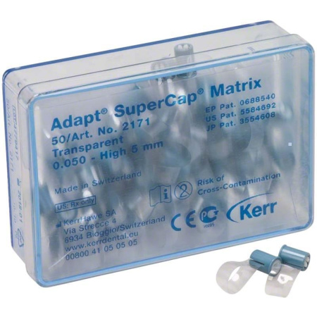Adapt SuperCap Matrix прозрачные, 50 шт, Kerr