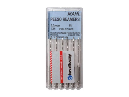 Машинные файлы Peeso Reamers, 6 шт, Mani