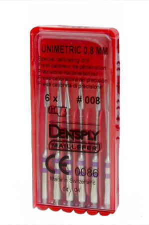 Unimetric Calibrating Drill, 6 шт. Dentsply Maillefer