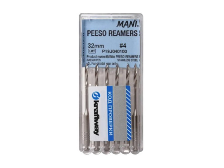 Машинные файлы Peeso Reamers, 6 шт, Mani