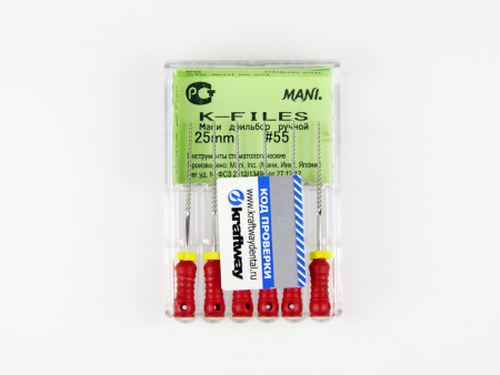 Ручные файлы K-Files, 6 шт, Mani