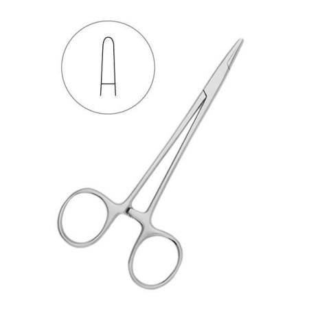 Иглодержатель хирургический гладкий Webster 12,5см 20-8A