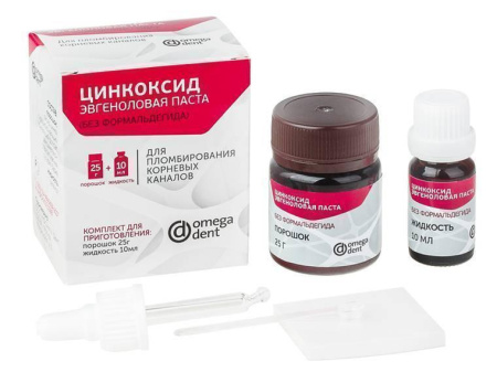 Цинкоксид эвгеноловая паста без формальдегида для пломбирования каналов, Омега
