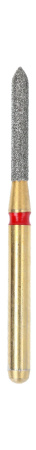 A878 314 Бор алмазный для турбинного наконечника "Золотая серия", форма цилиндр удлиненный торпедообразный, Sunshine