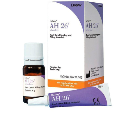 Материал для пломбирования каналов AH 26  silver free, 8 г + 10 г, Dentsply
