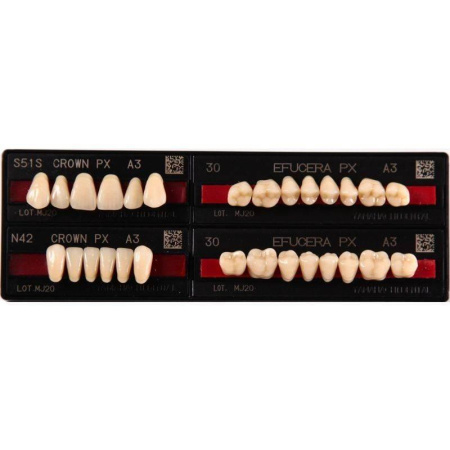 Crown PX Anterior трехслойные композитные зубы, фронт верх