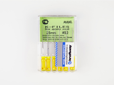 Ручные файлы K-Files, 6 шт, Mani