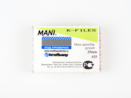 Ручные файлы K-Files, 6 шт, Mani