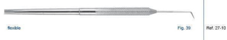 Зонд односторонний гибкий форма 39 27-10