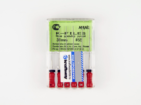 Ручные файлы K-Files, 6 шт, Mani